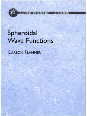 cover image of Spheroidal Wave Functions